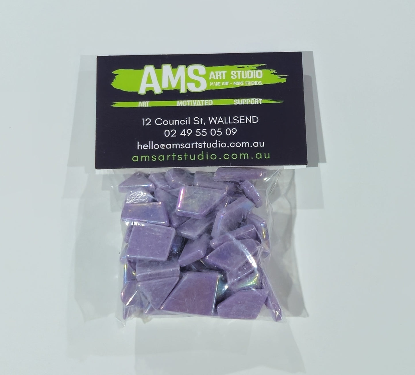 Mosaic Iridised Irregular Glass Tiles - 100g